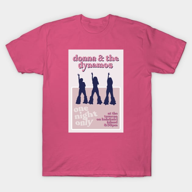 Donna & the Dynamos Poster T-Shirt by honeydesigns